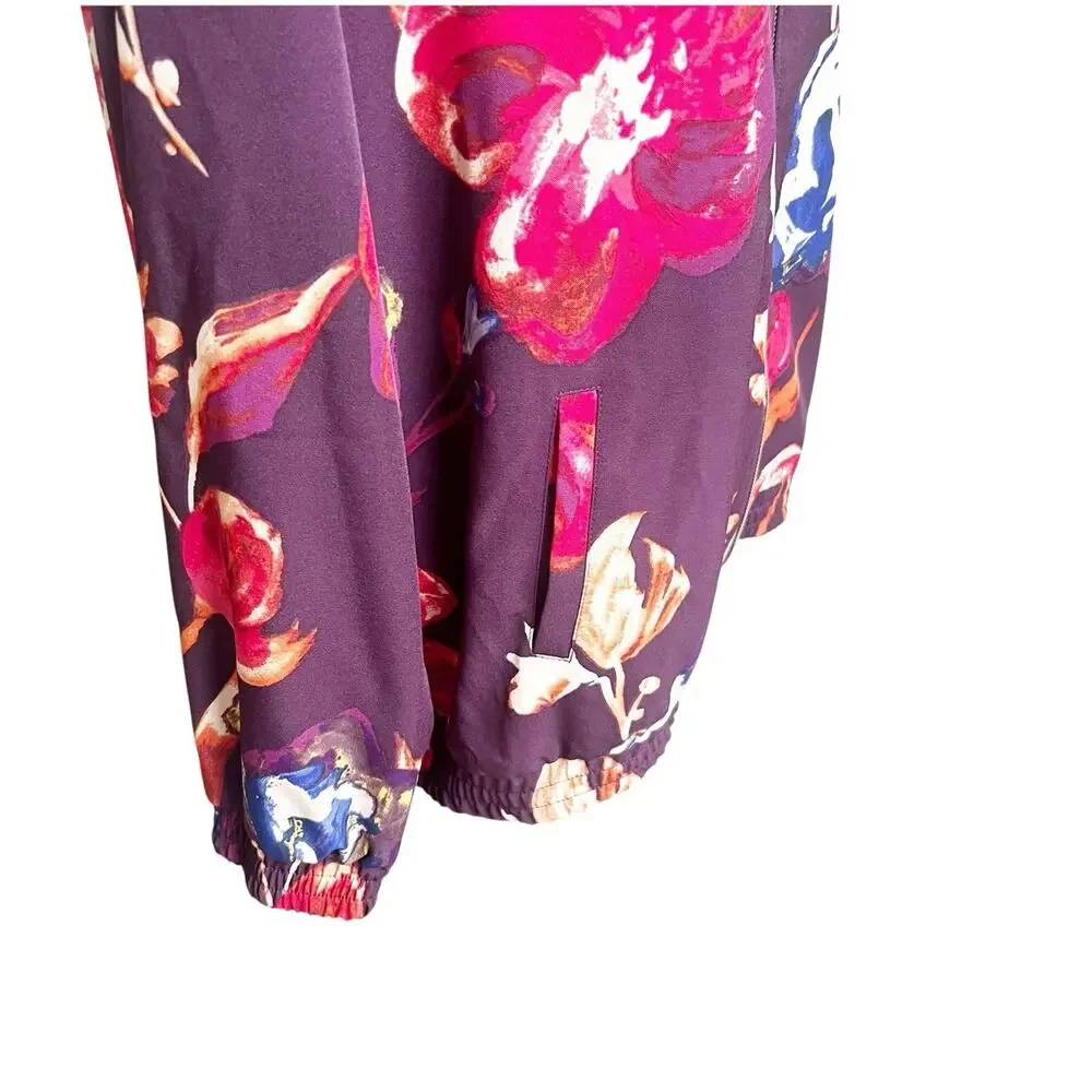Susan Graver Watercolor Artist Style Zip Up Jacket NWOT Size 3X
